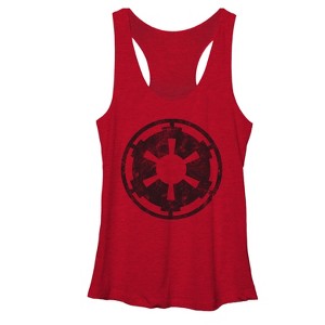 Women's Star Wars Empire Emblem Racerback Tank Top - 1 of 3