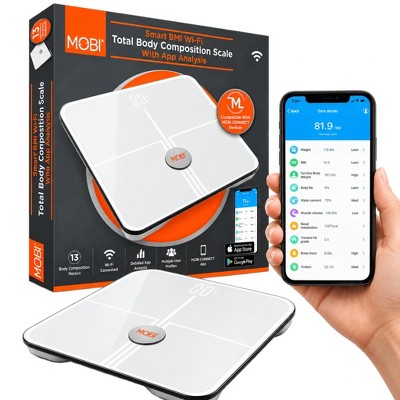 MOBI Smart Wi-Fi Scale BMI Total Body Composition 18 Total Body ...