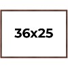 PosterPalooza | Classic Modern Brown Picture Frame - UV Acrylic, Backing Board, Hanging Hardware Included - 2 of 4
