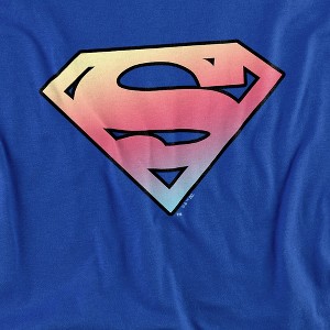 Superman Easter Logo Adult T-Shirt Royal - 1 of 4