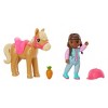 BABY Born Minis Playset - Doll with Brown Eyes, Horse, Helmet, and Carrot Accessory - 3 of 4