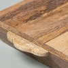 9"x33.5" Carved Wood Tray - Hearth & Hand™ with Magnolia: Mango Wood Farmhouse Style Ottoman Decor Tray - 4 of 4