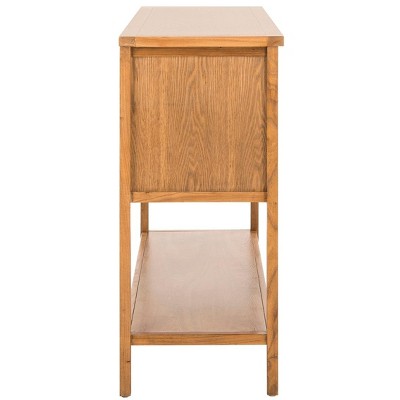 Charlotte 46'' Transitional Brown Oak 4-Drawer Sideboard