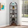 Hommoo 6-Tier Corner Shelf, 71 inch Tall Corner Bookshelf for Small Space - 3 of 4