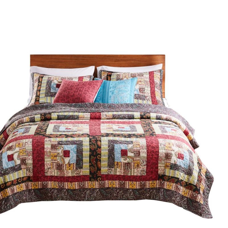 Colorado Lodge Quilt Set 5-Piece Multicolor by Greenland Home Fashions, 1 of 6
