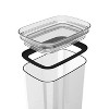 OU Airtight Food Storage Container 9.7cup, BPA Free Clear Plastic Food Storage Container with Leak Proof Lid, Stackable Kitchen Pantry Organizer - 2 of 4