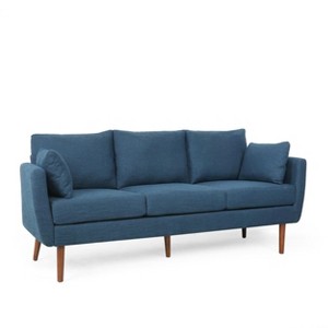 NicBex 76.5 Inch Mid-Century Couch,3-Seater Sofa with 2 Armrests Throw Pillows for Living Room,Bedroom,Office,Apartment - 1 of 4
