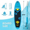 Nasitip 10’6" Inflatable Stand Up Paddle Board with SUP Accessories, Anti-Slip Deck, Lightweight & Stable for Adults & Youth - 2 of 4