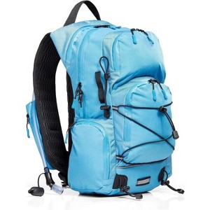 22L Hiking Backpack with Water Bladder - Water Backpack for Hiking with Waterproof Zippers, Phone & Pole Holders - 1 of 4