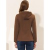 INSPIRE CHIC Women's Casual Winter Outwear Hooded Button Toggle Duffle Coat - 4 of 4