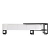 NicBex TV Stand Modern Extendable Media Console with Metal Adjustable Legs for TVs up to 75 Inches for Living Room - 2 of 4