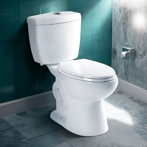 Captiva Designs Two-Pieces Elongated Toilet, Comfortable Height Toilet - 1 of 4