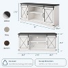TV Stand for 65 inch ，Entertainment Center with Sliding Barn Doors and Storage ,TV Media Console Table  With Adjustable Shelf for Living Room - 2 of 4