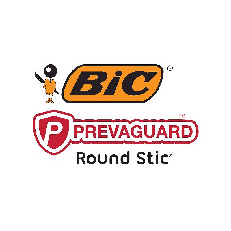 BIC PrevaGuard Round Stic Ballpoint Pen Medium Point Black Ink 60/Pack (GSAM60-BLK), 5 of 6