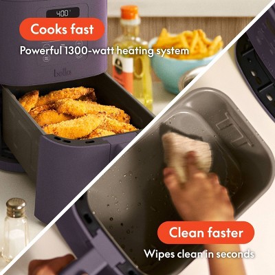 Plum Ceramic Nonstick 4 Quart Electric Air Fryer
