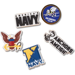 Crocs Jibbitz Armed Forces US Navy Patriotic Shoe Charms 5pk - 1 of 4