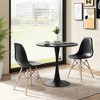 Tangkula 3PCS Dining Kitchen Set Modern Round Dining Table Chairs for Small Space - 3 of 4