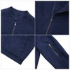 BLUEMING Mens Varsity Leather Jacket Vintage Lightweight Suede Bomber Softshell Flight Casual Jacket - 4 of 4