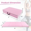 Costway 10' x 4' x 2" 4-Panel Folding Exercise Mat with Carrying Handles for Gym Yoga Black/Blue/Navy/Colorful/Pink&Blue/Pink/Light Pink/Navy - 3 of 4
