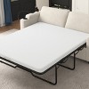 72.8'' Sleeper Sofa with Full Size Mattress, USB Ports, Cup Holders, Side Pockets and Phone Holder for Living Room-Maison Boucle - 3 of 4
