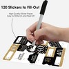 Big Dot of Happiness Adult 40th Birthday - Gold - Assorted Birthday Party Gift Tag Labels - To and From Stickers - 12 Sheets - 120 Stickers - 3 of 4