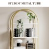 CuisinSmart 5-Tier Arched Open Display Racks, Industrial Freestanding Bookshelves, Tall Storage Rack Organizer for Bedroom Living Room Office - 3 of 4