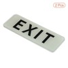 Unique Bargains Waterproof Self-Adhesive Decor Home Business Exit Sign 2 Pcs - 3 of 4