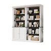 71" Tall Bookshelf with LED Lights, 5-Tier White Open Bookcase with Adjustable Shelves - 4 of 4