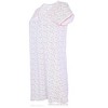 JEFFRICO Womens Nightgowns Short Sleeve Sleepwear Soft Pajama Dress Nightshirts - 3 of 4