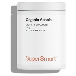 SuperSmart Organic Acacia (High Digestive Tolerance) - Patented Instant Soluble Fibre Powder - 100% Organic Prebiotic | Non-GMO & Gluten Free - 100g - 1 of 1
