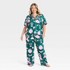 Wicked x Katie Kime Women's Pajama Set 2pc - Green - 3 of 3