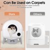 Gulches Litter Box - 2.2lb-23lb Cat Can Use,100L  Cat Litter Box Self Cleaning,Extra Large for Multiple Cats - 3 of 4