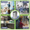 Alpine Industries Commercial Indoor Three-Stream Recycling Station 10.5 Gallon Stainless Steel - 4 of 4