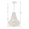 Crystorama Lighting Rylee 6 - Light Chandelier in  Matte White - 2 of 4