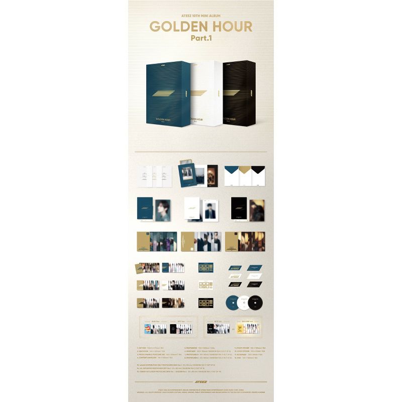 ATEEZ - GOLDEN HOUR : Part.1 (Golden Hour ver.) (Target Exclusive, CD), 3 of 4