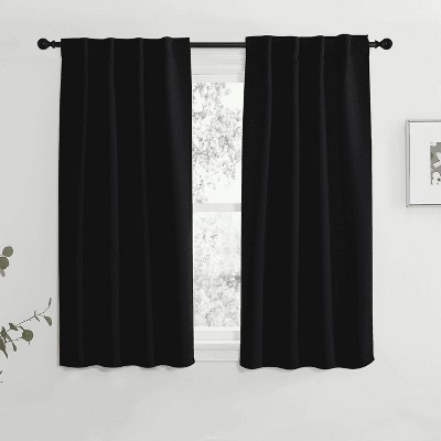 NICETOWN Backtab & Rod Pocket Blackout Thermal Curtain Panels, Set of 2