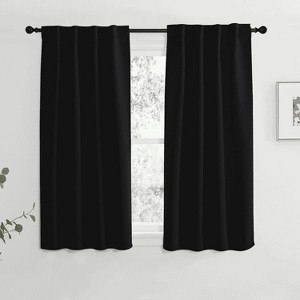 NICETOWN Backtab & Rod Pocket Blackout Thermal Curtain Panels, Set of 2 - 1 of 4