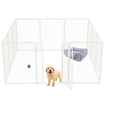 FXW Homeplus Indoor Dog Playpen - Stress-Free and Safe Play,Panels for Puppy and Small Dogs, Black│Patented