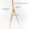 Cappelletto Sonia Premium Folding Lightweight Field Easel for Painting, Horizontal or Vertical Large Canvas Support up to 44", Handmade Italian - 4 of 4