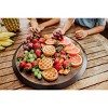 NFL Kansas City Chiefs Fire Acacia Wood Lazy Susan Serving Tray - 2 of 3