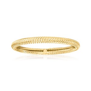 Ross-Simons 18kt Yellow Gold Roped Ring - 1 of 4
