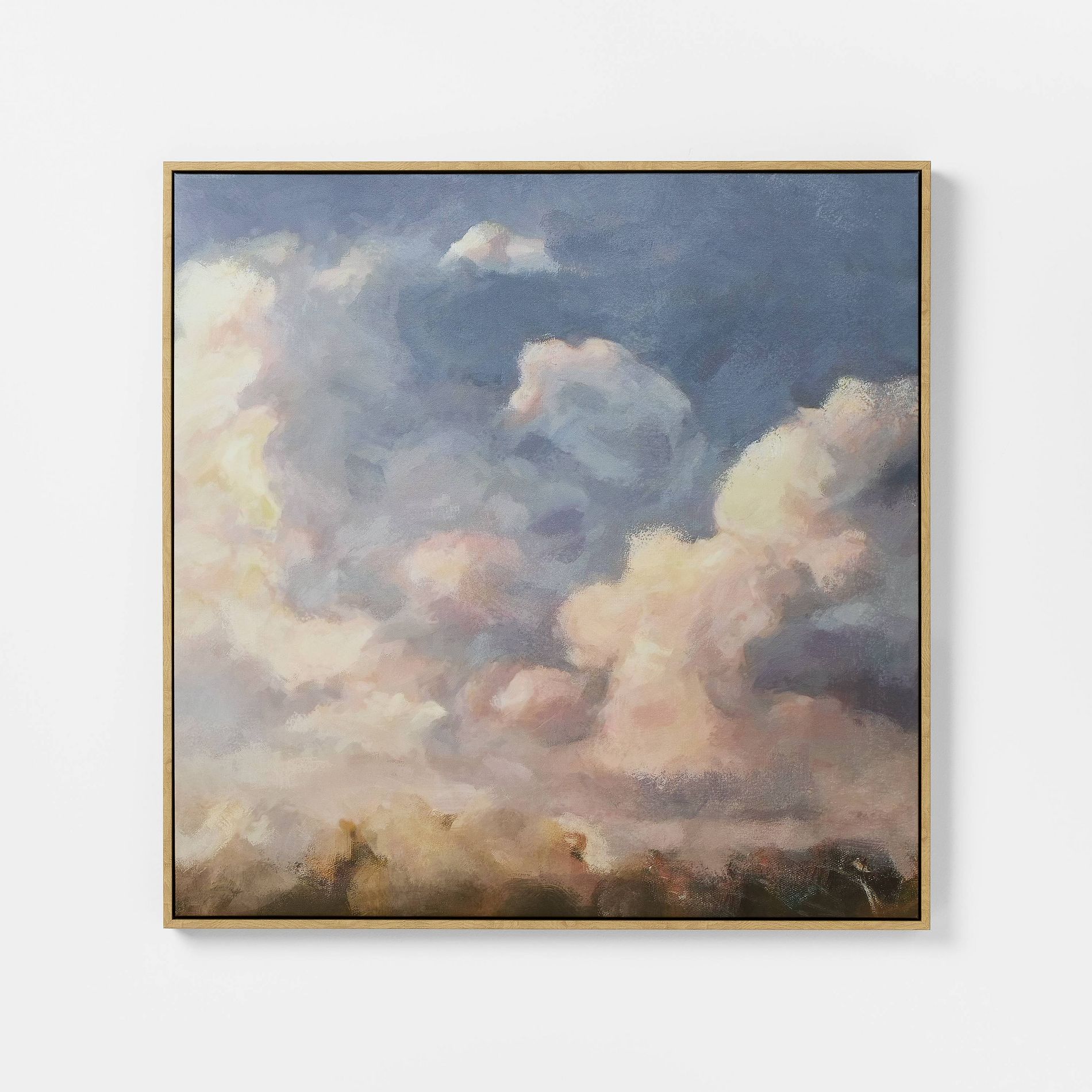 30"x30" Clouds Framed Canvas - Threshold™ designed with Studio McGee