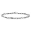 Black Bow Jewelry 14k White Gold 5mm Fancy Anchor Link Chain Bracelet - 3 of 4