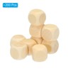 Unique Bargains Unfinished DIY Craft Wooden Blocks with Rounded Corners 200 Pcs - 3 of 4
