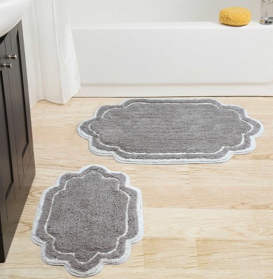Allure Collection Cotton Tufted Set of 2 Bath Rug Set - Home Weavers