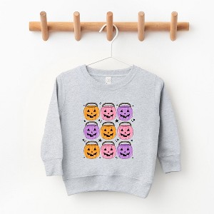The Juniper Shop Halloween Candy Bucket Chart Toddler Graphic Sweatshirt - 1 of 3