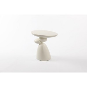 Modern Coffee Table End Table, Pedestal Center Tea Side Table, Accent Table for Small Spaces, Living Room Drink Martini Table, for Home Decor - 1 of 4