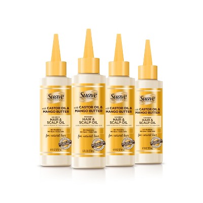 Suave Professionals Scalp and Hair Oil Castor Oil & Mango Butter, 6 oz