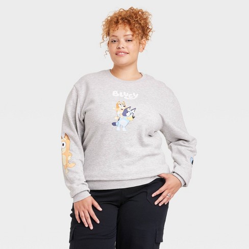 Women's Bluey Graphic Sweatshirt - Gray 2X