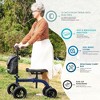 JUJABU All-Terrain Collapsible Knee Walker for Adults with Basket and Dual Brakes, Crutch Alternative for Foot, Leg & Ankle Injuries - 2 of 4